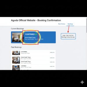 agoda reservation screen