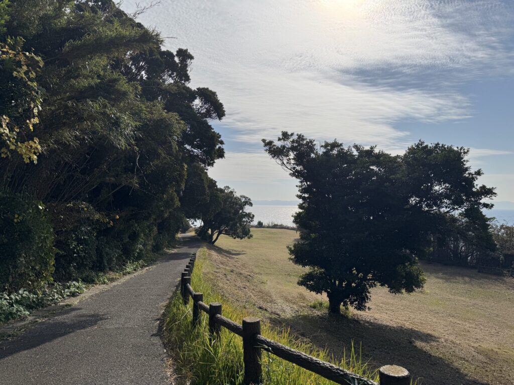 グランメルキュール南房総から海へ続く森の階段から抜けた海が見えた瞬間