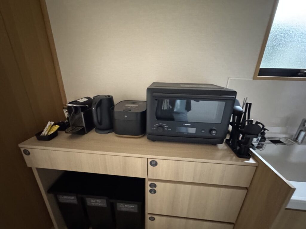 楽天stay出雲には最新美容家電とキッチン家電あり　バミューダ