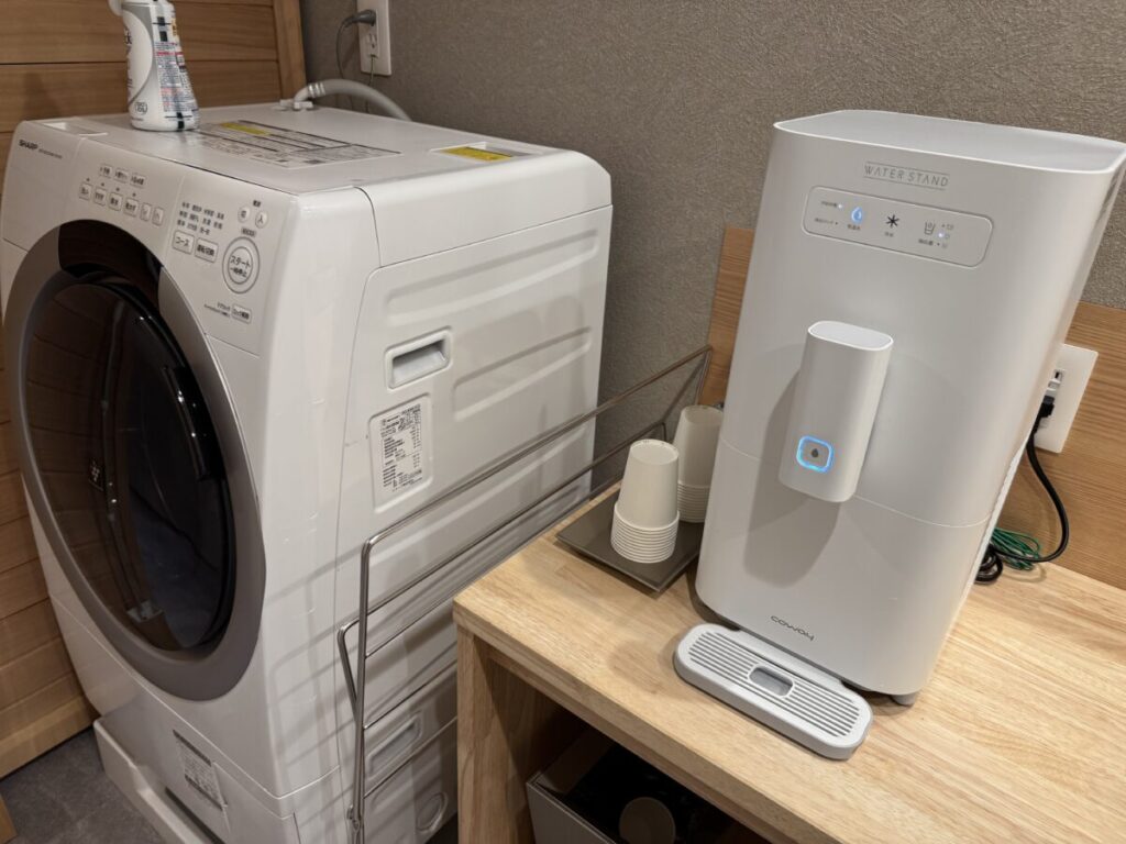 楽天stay出雲には洗濯機とウォーターサーバー