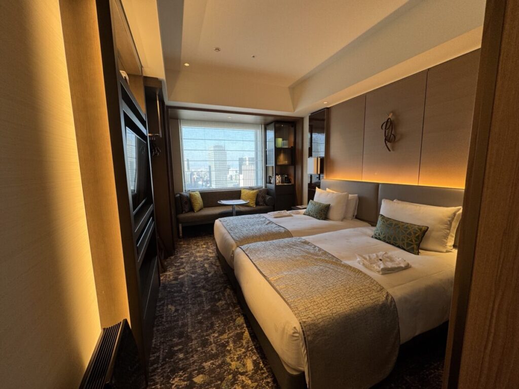 ロイヤルパークアイコニック大阪御堂筋のエグゼクティブフロアの部屋の様子