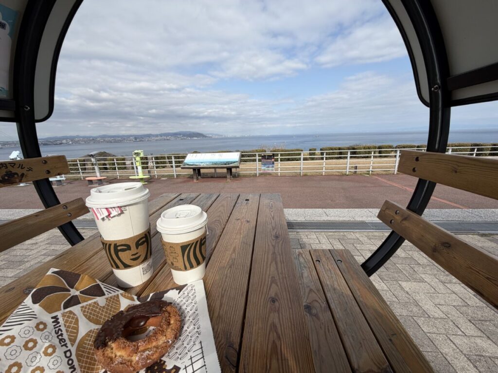 淡路島スターバックスとミスドテイクアウトで最高ランチ