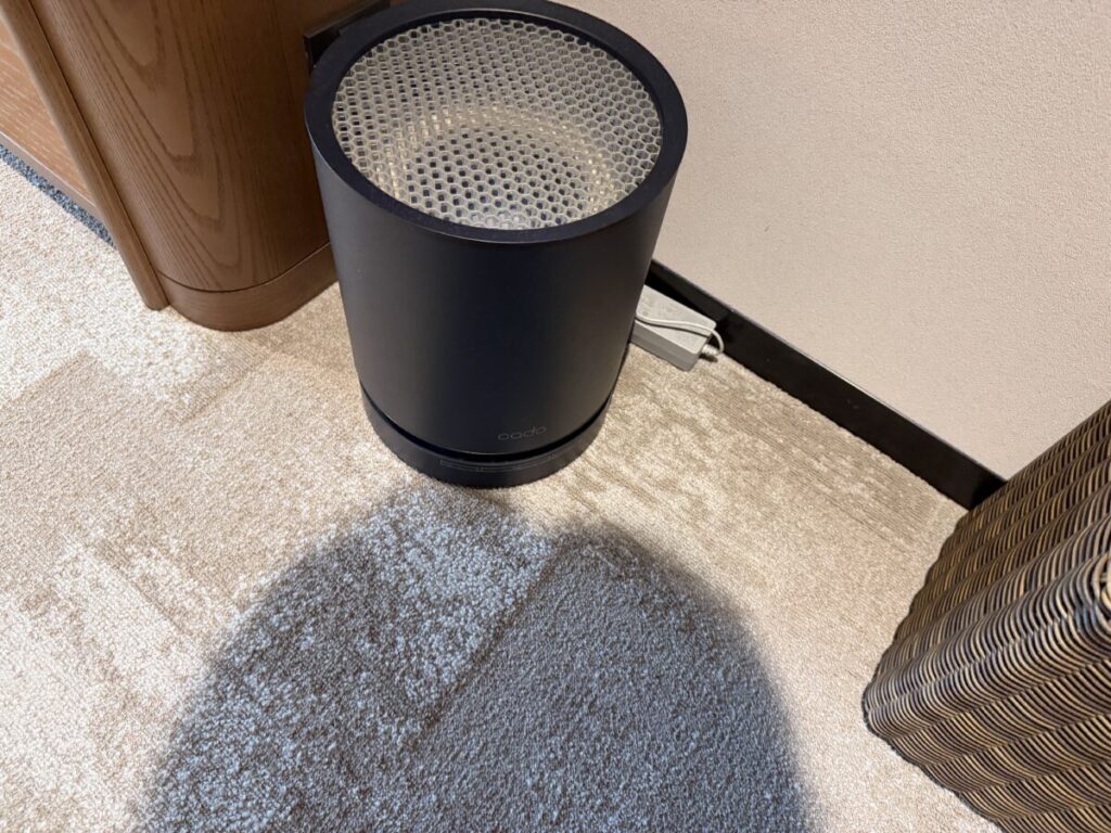 県庁前のホテルロイヤルパーク　アイコニックホテル那覇の空気清浄機はcado