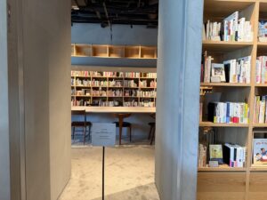 mimureの読書エリアは有料　完全な静寂が保たれる