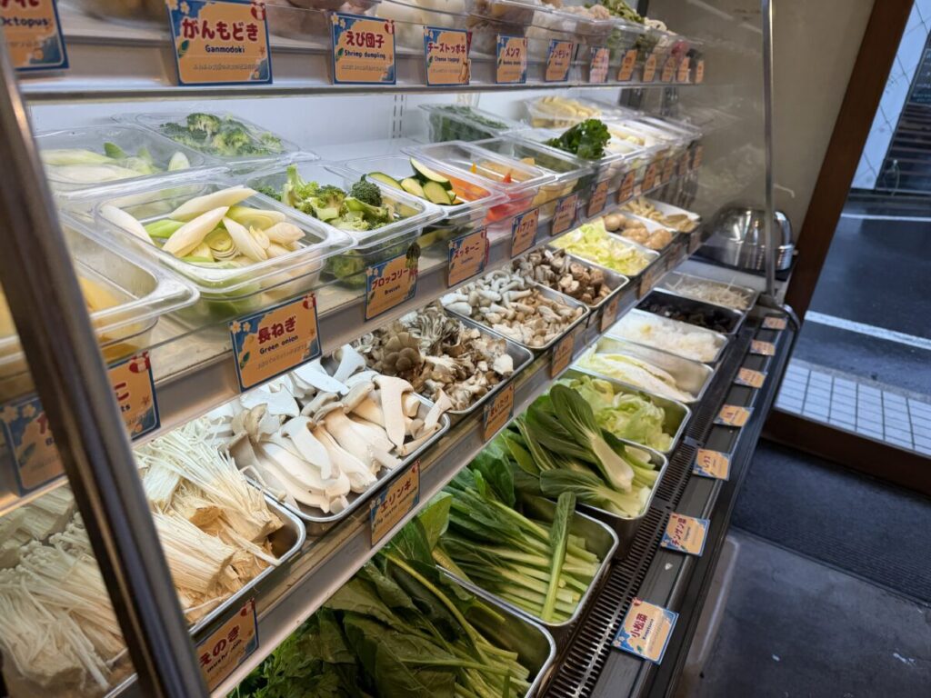 新宿西口の新宿麻辣湯の具材