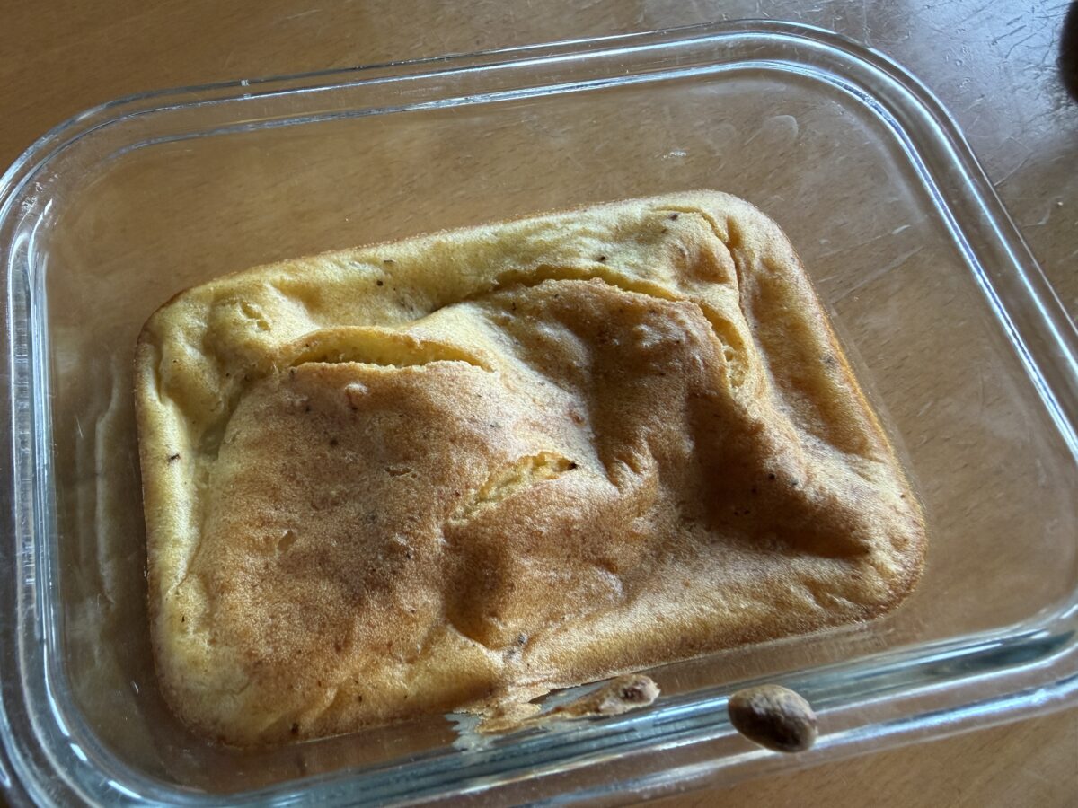日立ヘルシーシェフで虫あげた米粉豆腐蒸しパン