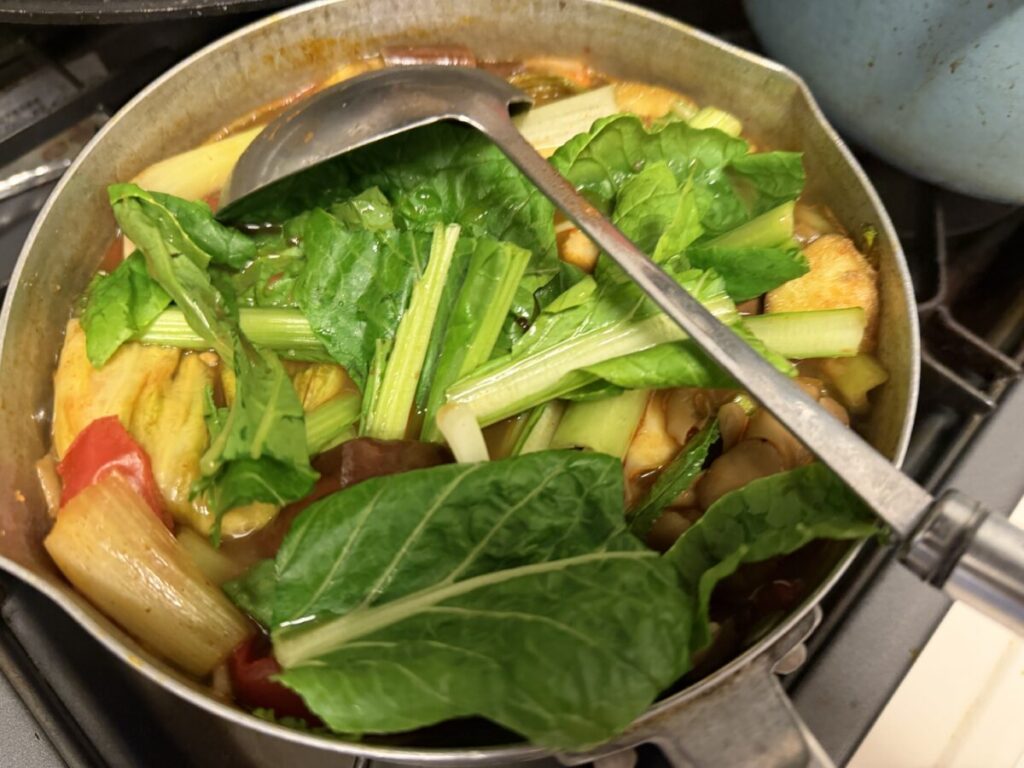 麻辣湯具材を煮込むところ。