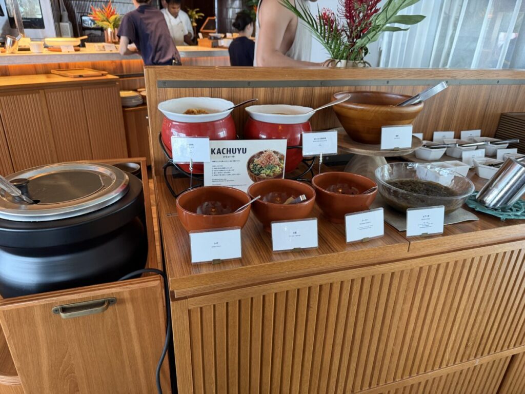 那覇サウスウエストグランドホテル朝食・名物のカチューユ